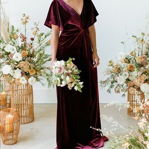 REVELRY Bridesmaid Dress Gwen Dusty Purple